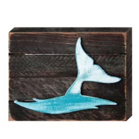 DESIGNOCRACY Whales in Frame Rustic Wooden Art G98516S224